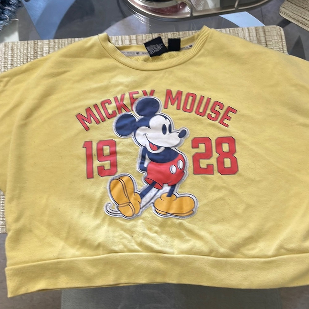 Mickey Mouse long crop top shirt